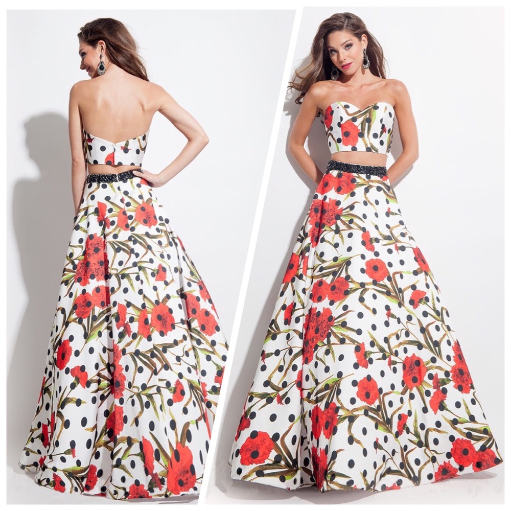 NWT! Rachel Allan 2-piece prom